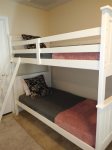 twin over twin bunkbed in the loft